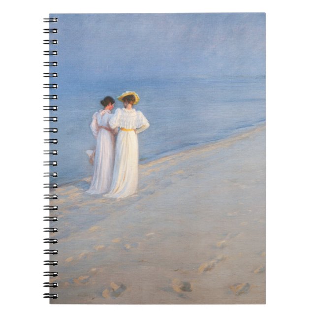 Kroyer - Sommer-Abend am Skagen Beach Notizblock (Vorderseite)