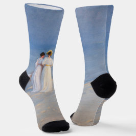 Kroyer - Sommer-Abend am Skagen Beach Socken