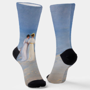 Kroyer - Sommer-Abend am Skagen Beach Socken