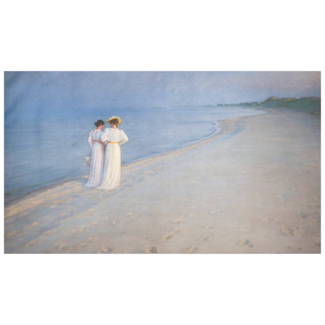 Kroyer - Sommer-Abend am Skagen Beach Tischdecke (Vorderseite (Horizontal))