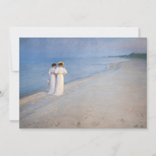 Kroyer - Sommerabend am Strand von Skagen Dankeskarte