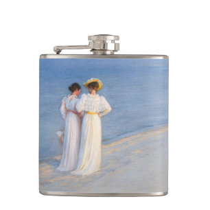 Kroyer - Sommerabend am Strand von Skagen Flachmann