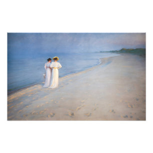 Kroyer - Sommerabend am Strand von Skagen Fotodruck