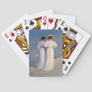 Kroyer - Sommerabend am Strand von Skagen Nahaufna Spielkarten