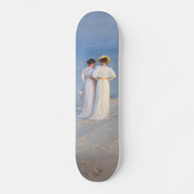 Kroyer - Summer Evening on Skagen Beach Skateboard (Vorderseite)