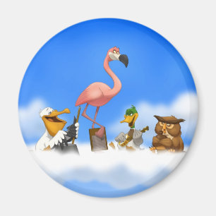 Krug-Band O Vogel-Magnet Magnet