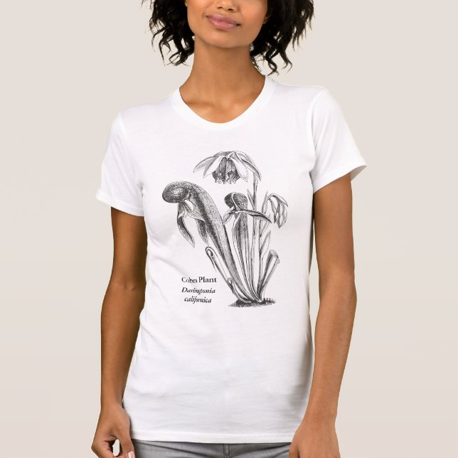 Krug-Pflanzen-botanische Kunst T-Shirt (Vorderseite)