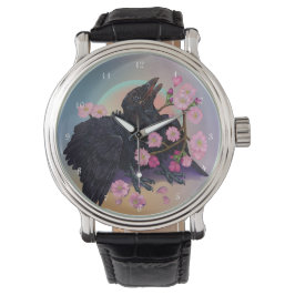 Kruge mit Apfelblüten Armbanduhr