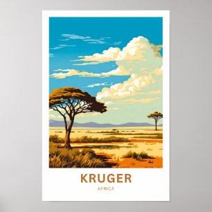 Krüger Africa Travel Print Poster