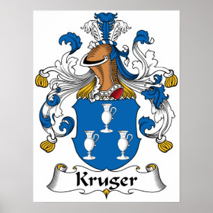 Krüger Familienwappen Poster