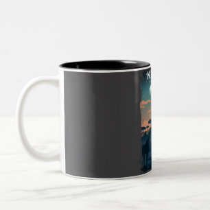 Kruger National Park Night Travel Poster South Afr Zweifarbige Tasse