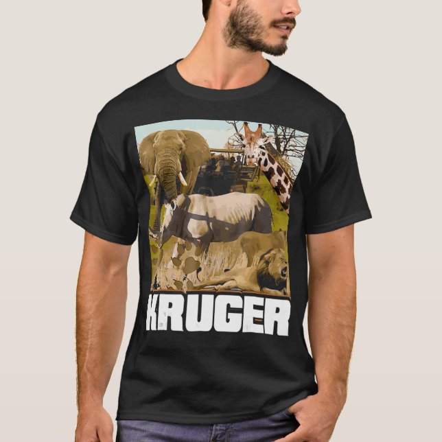 Kruger Nationalpark - Exotic Wildlife Safari T-Shi T-Shirt (Vorderseite)