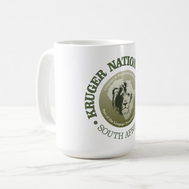 Kruger Nationalpark Kaffeetasse (Vorderseite Links)