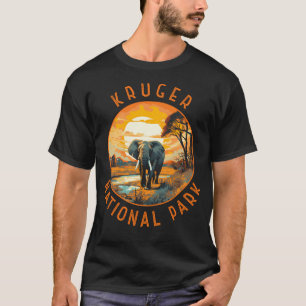 Krüger Nationalpark Südafrika Elephant Retro D T-Shirt