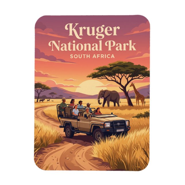 Kruger-Nationalpark Südafrika Magnet (Vertikal)