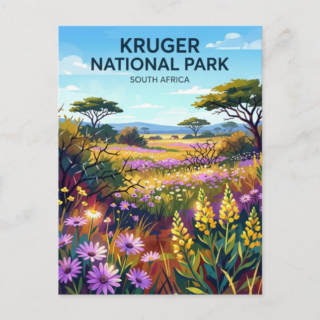 Kruger-Nationalpark Südafrika Postkarte (Vorderseite)
