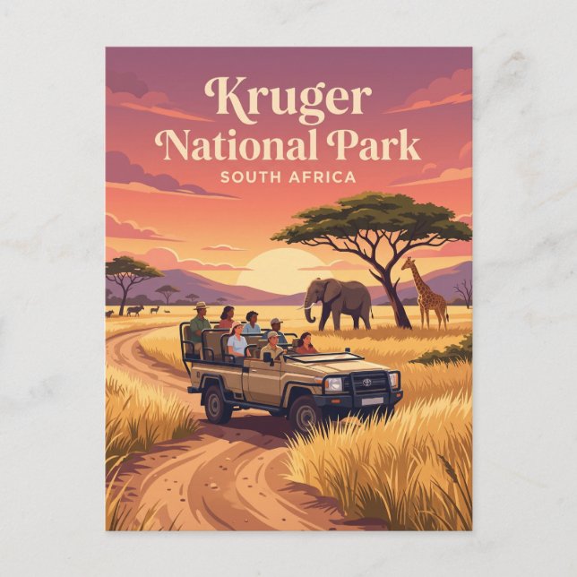 Kruger-Nationalpark Südafrika Postkarte (Vorderseite)