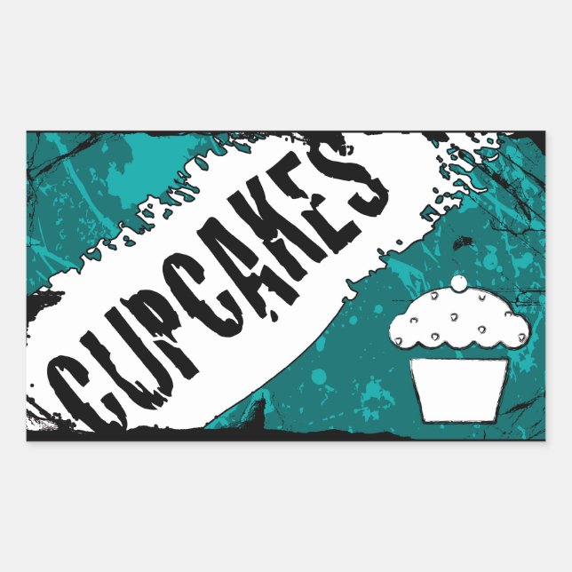 Krümelkuchen Rechteckiger Aufkleber (Vorderseite)