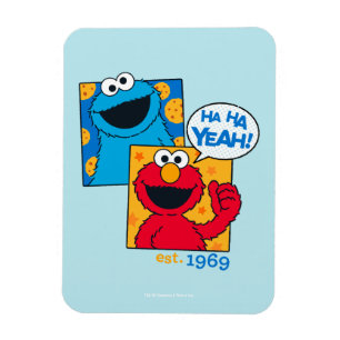 Krümelmonster & Elmo Ha Ha Ja Magnet