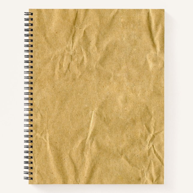 Krümelpappe Textur Notizbuch (Vorderseite)