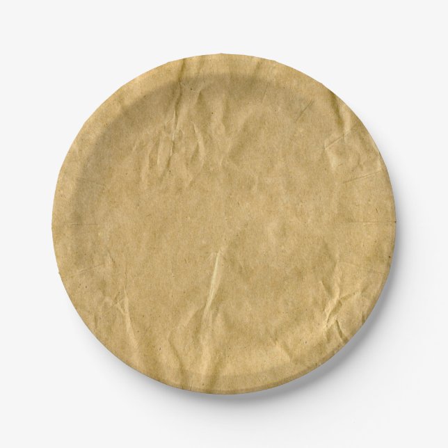 Krümelpappe Textur Pappteller (Vorderseite)