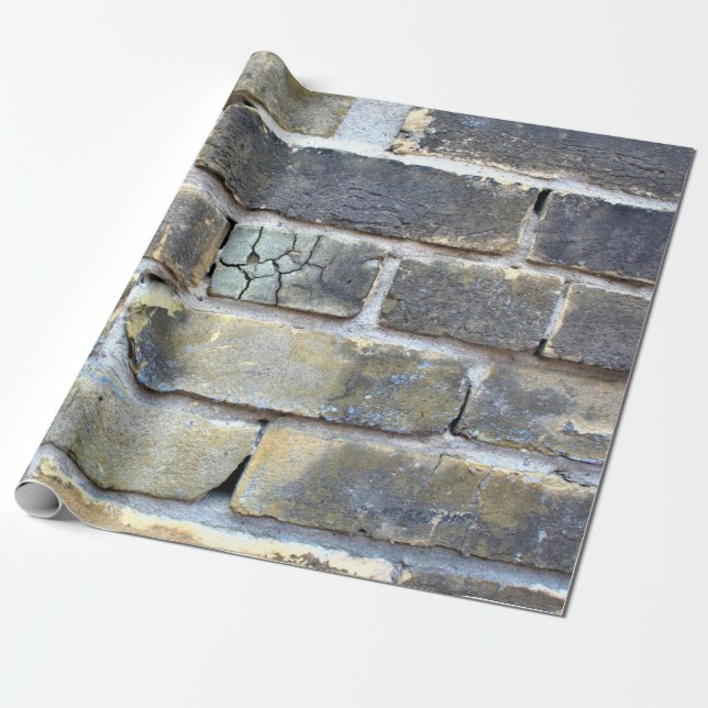 Krummeln, Soft Grunge Brick Wall Geschenkpapier (Ungerollt)
