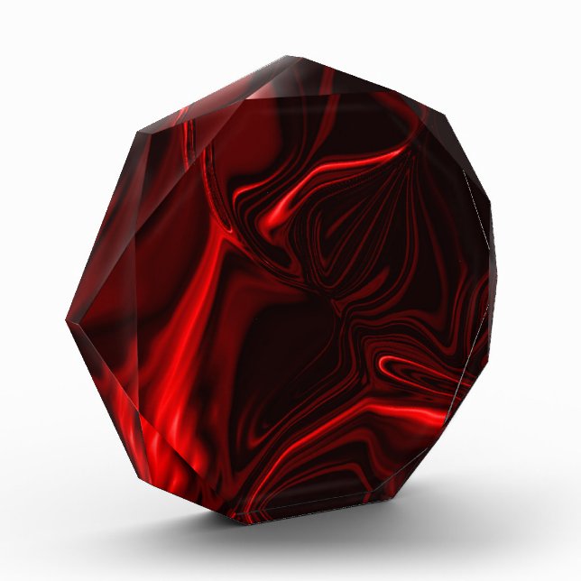 Krümmer und Wellen hellrot, dunkler Hintergrund? Fotoblock (Links)