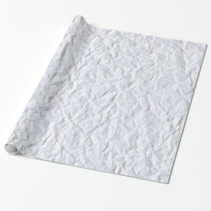 Krummer Weißpapier Textur Geschenkpapier