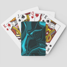 Krümmungen oder Krümmungen blauer Zyanid und dunkl Spielkarten