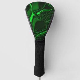 Krümmungen und Falten grün vernickelt in dunklem F Golf Headcover