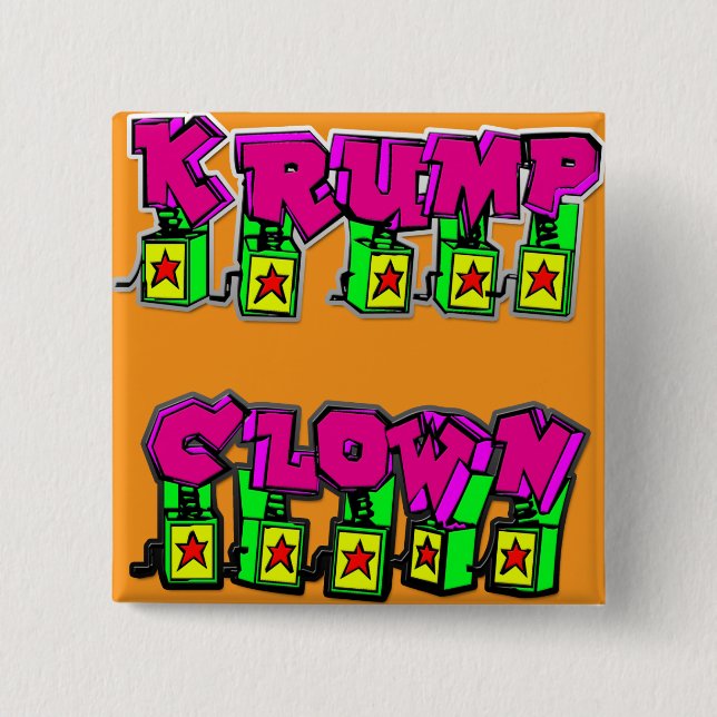 Krump Clown Button (Vorderseite)