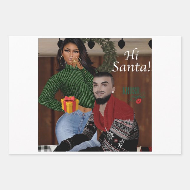 Krush Graphix von Ahsek Novel Gift Wrap 2 Geschenkpapier Set (Vorderseite)