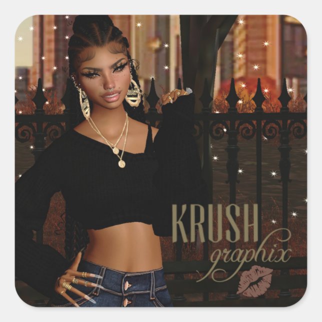 Krush Graphix von Ahsek Novel Stickers 64 (Vorderseite)