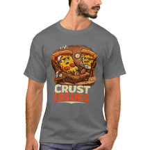 Krustenprobleme Lustiges Retro-Pizza-Therapie-T-Sh