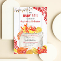 Krustentier-Meeresfrüchte-Kochfest-Baby-Shower-Ein