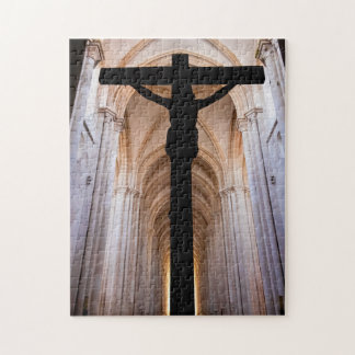 Kruzifix mit Jesus Christus. Gothic Alcobaca Abbey