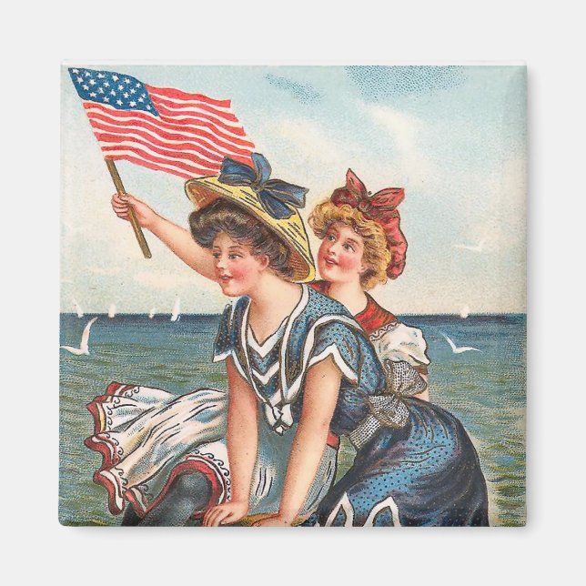 KRW All American Girls Vintag Magnet (Vorne)