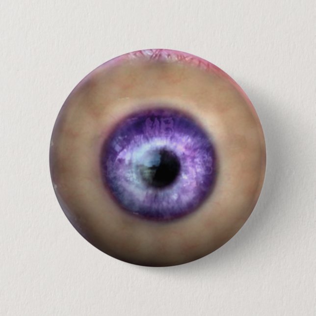 KRW-Auge des Monsters Halloween Button (Vorderseite)