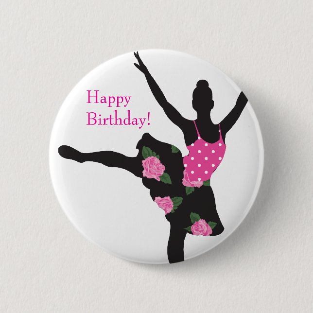 KRW-Ballerina-Rosen-alles- Gute zum Button (Vorderseite)