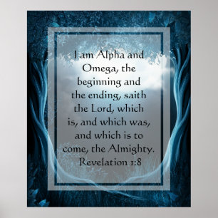 KRW bin ich das Alpha und das Omega-Plakat Poster