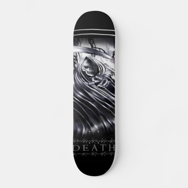 KRW Black Death Grimm Sensenmann Skateboard (Vorderseite)