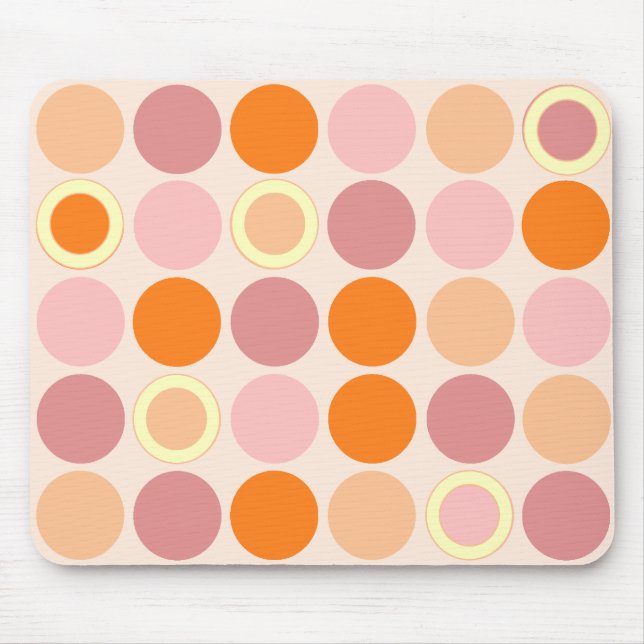 KRW coole rosa und orange Stellen Mousepad (Vorne)