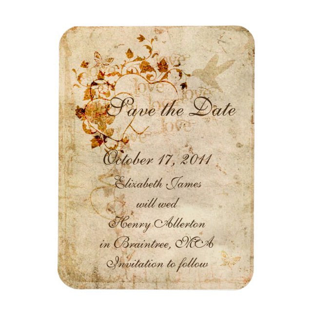 KRW Corinthians Love is : Save the Date Magnet (Vertical)
