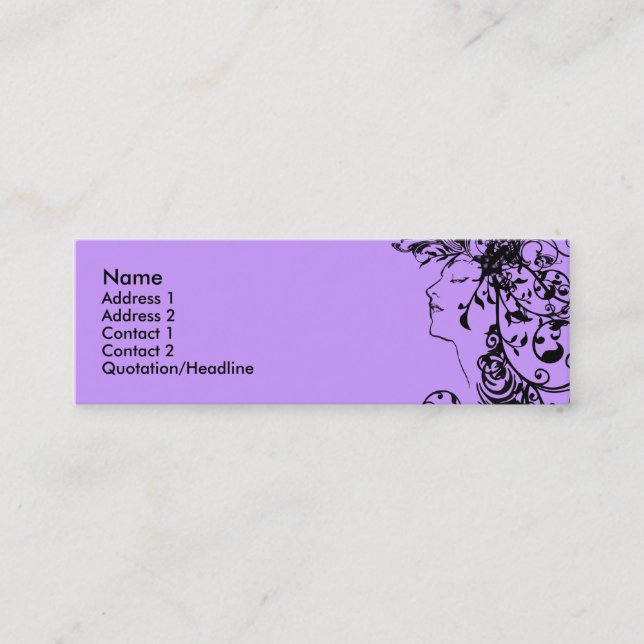 KRW, das Schönheits-Visitenkarte blüht Mini Visitenkarte (Vorderseite)