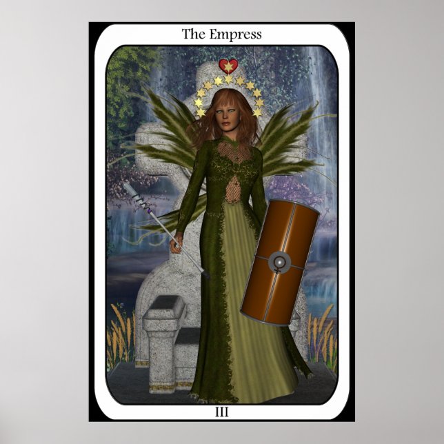 KRW Die Empress Fairy-Tarot-Karte Poster (Vorne)