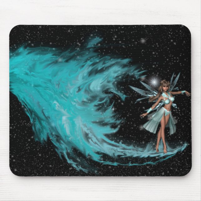KRW-Fee vom Feuer - Geburt der blauen Fee Mousepad (Vorne)