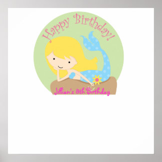 KRW Fun Lil Mermaid Geburtstag Autogramm-Poster Poster