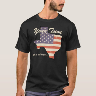 KRW-Gewohnheit Ihre Stadt, TX, in der alle sie T-Shirt