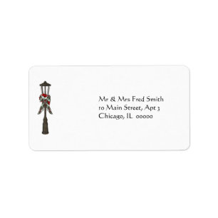 KRW Holiday Lamp Postadresse Adressaufkleber