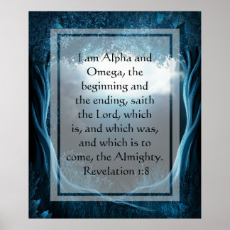 KRW I am the Alpha and Omega Poster